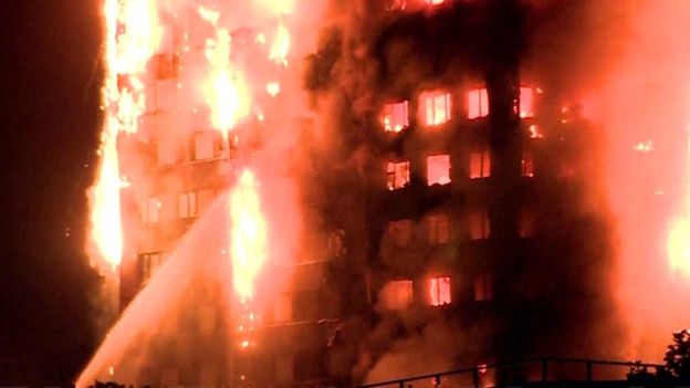 Video cận cảnh vụ cháy kinh hoàng lửa trùm tòa nhà 27 tầng ở London, Anh ảnh 1